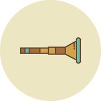 Didgeridoo Filled Retro vector