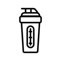 shaker with hinged lid and temperature indicator icon vector outline illustration