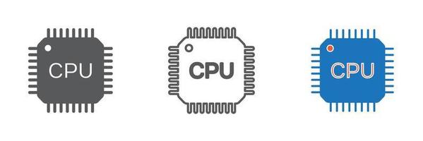 cpu icon vector. processor icon vector illustration