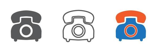 vector de icono de teléfono. icono de teléfono ilustración vectorial