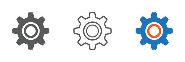 gear icon vector. gear icon vector illustration