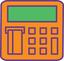 Atm Machine Outline Icon vector