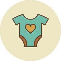 Bodysuit Filled Retro vector