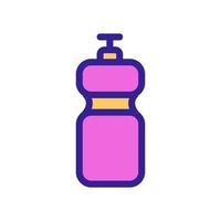 Sports bottle icon vector. Isolated contour symbol illustration vector