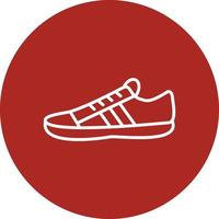 Sneakers Line Circle Multicolor vector