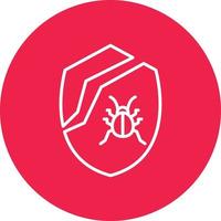 Broken Shield Line Circle Multicolor vector