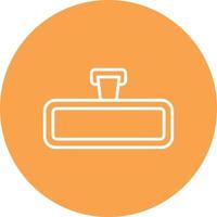 19 - Rear View Mirror Line Circle Multicolor vector