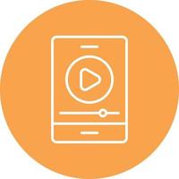Video Tutorial Line Circle Multicolor vector