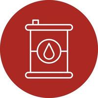 Oil Barrel Line Circle Multicolor vector