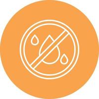 No Liquids Line Circle Multicolor vector