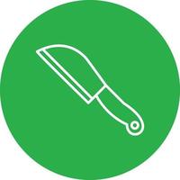 Knife Line Circle Multicolor vector