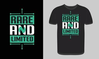 Free editable Rare And Limited Typography T-shirt Design, print  template, vector graphic element