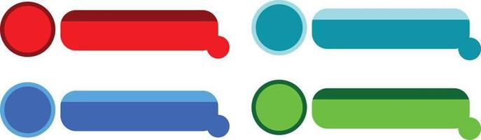 Colorful Free Vector Web Button Set