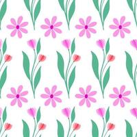 Summer floral seamless pattern. summer background illustration vector