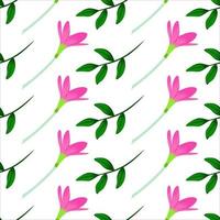 Hand drawn floral seamless pattern vector