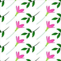 Hand drawn floral seamless pattern vector