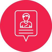 Follower Line Circle Multicolor vector