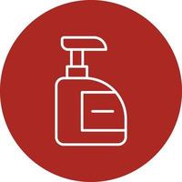 Detergent Line Circle Multicolor vector
