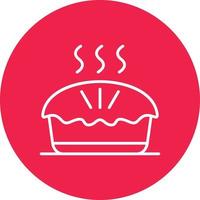 Apple Pie Line Circle Multicolor vector
