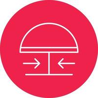 Emergency Button Line Circle Multicolor vector