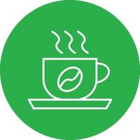 Coffee Cup Line Circle Multicolor vector