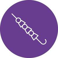 Skewer Line Circle Multicolor vector