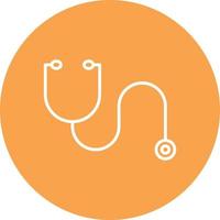 Stethoscope Line Circle Multicolor vector