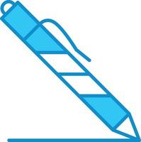 Pen Line Filled Blue vector