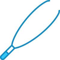 Tweezers Line Filled Blue vector