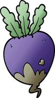 cartoon doodle beet root vector