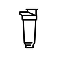 shaking auxiliary glass shaker icon vector outline illustration