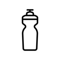 ilustración de contorno de vector de icono de botella de tapón de rosca