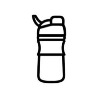 shaker with automatic lid and clevis icon vector outline illustration