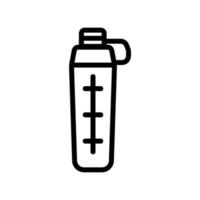 hinged shaker with volume meter icon vector outline illustration