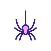 Spider icon vector. Isolated contour symbol illustration vector