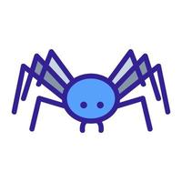 Spider icon vector. Isolated contour symbol illustration vector