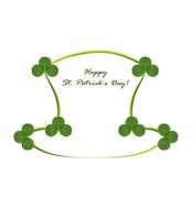 leaf clover on white background photo