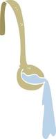 cartoon doodle ladle of food vector