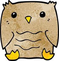 cartoon doodle owl vector