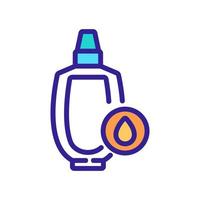 body care liquid bottle icon vector outline illustration