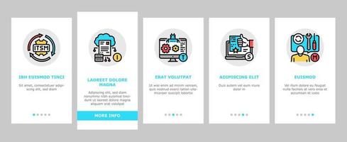 Incident Management Onboarding Icons Set Vector