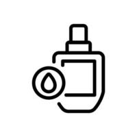 aceite cosmético botella icono vector contorno ilustración