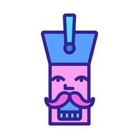 nutcracker Icon vector. Isolated contour symbol illustration vector