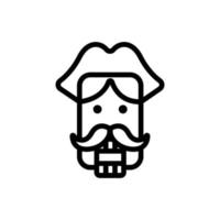 nutcracker Icon vector. Isolated contour symbol illustration vector
