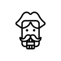 nutcracker Icon vector. Isolated contour symbol illustration vector