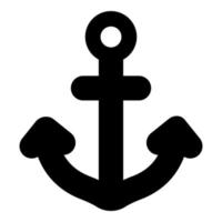 anchor vector icon glyph style for Web and Mobile.