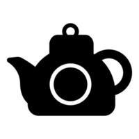 teapot vector icon glyph style for Web and Mobile.