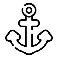 anchor vector icon thin line style for Web and Mobile.