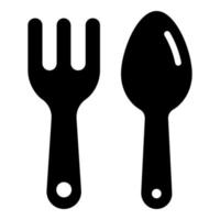 spoons vector icon glyph style for Web and Mobile.