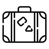 luggage vector icon thin line style for Web and Mobile.
